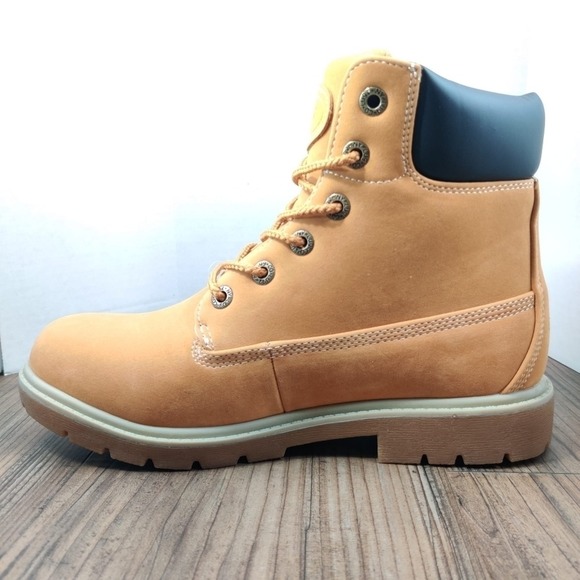 LUGZ Rucker Hi Ankle Boot Women Sz 9 Wheat Tan Lug‎ Sole Casual Walking Lace Up - Picture 8 of 16